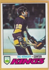 1977-78 TOPPS HOCKEY VIC VENASKY #187 KINGS EXMT *A10876