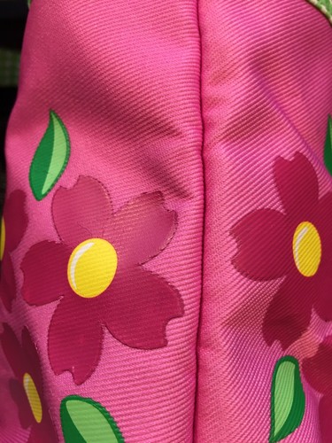 Sunny Patch Girls Scalloped Edge Pink & Green 2 Handle Bucket Carry All Purse - Picture 10 of 12