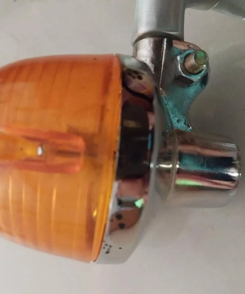 Par de intermitentes delanteros repro aptos para Honda ST90 1973 1974 1975 Foto 3 de 4