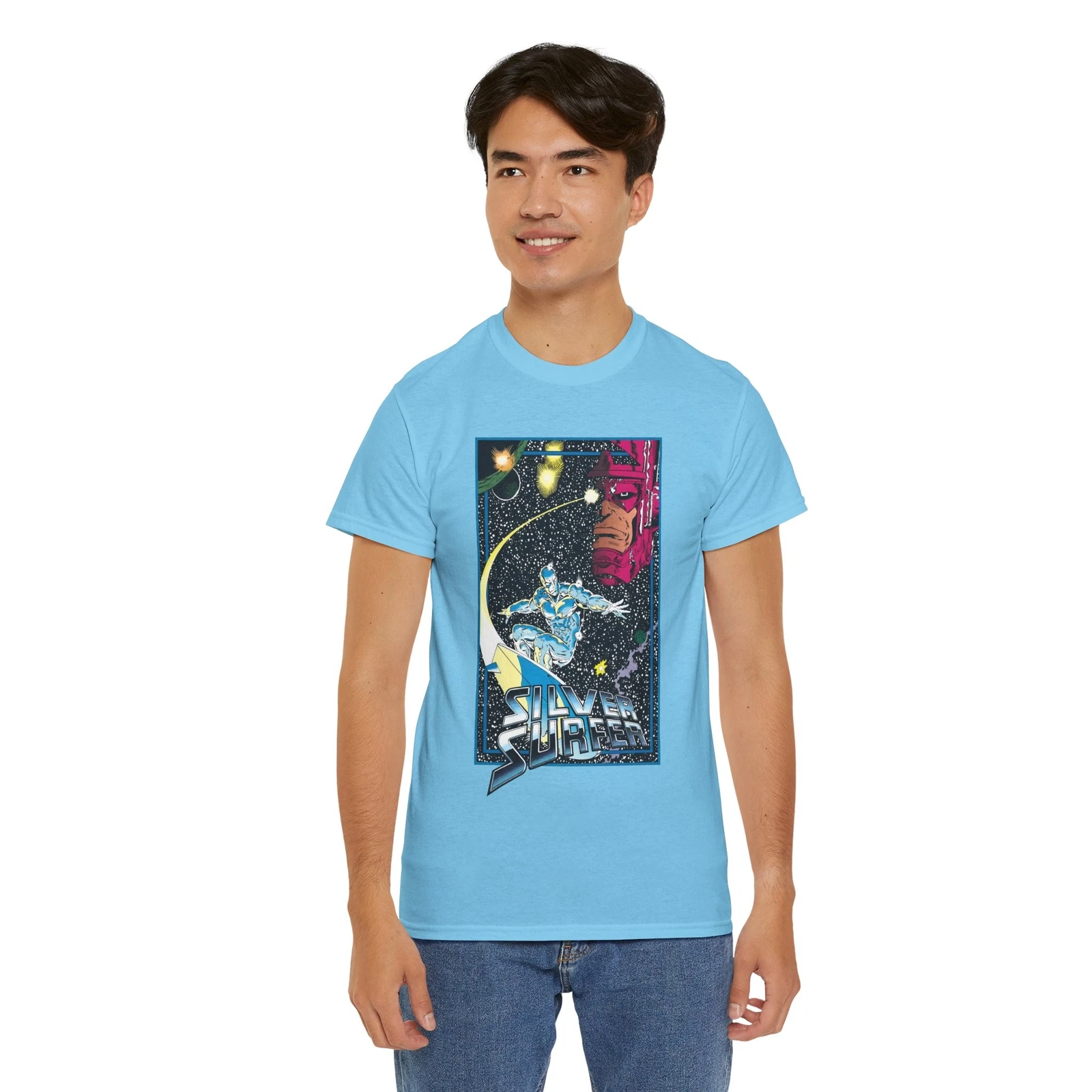 Silver Surfer T-Shirt - Marvel Comics - Ron Lim Art - Galactus - Norrin Radd