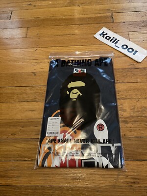 A Bathing Ape Bape Tiger Shark T Shirt Size XL Black 1J80110062 tee C