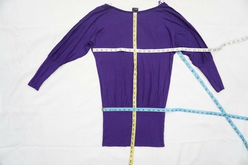 GINA TRICOT USED XS PURPLE BLOUSON DRESS/TOP/SWEATER - Picture 4 of 4