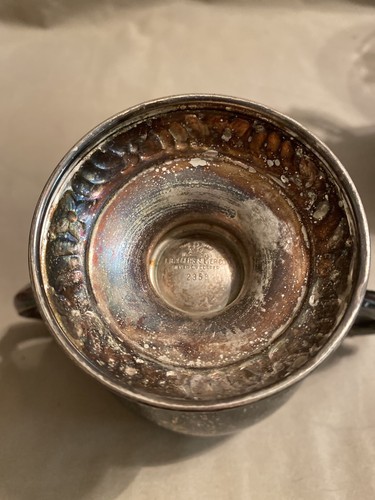 FB Rogers Silver Company Silver On Copper 2358 Sugar And Creamer - Picture 9 of 9