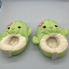 Squishmallows Green Cactus Slippers size 13/1 - preowned