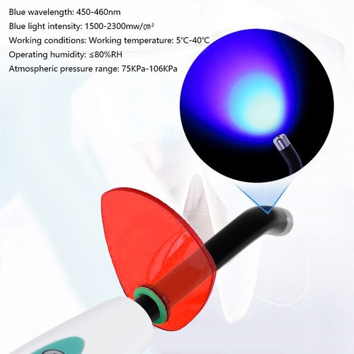 Dentista Dental LED Lámpara de Curado Inalámbrica Inalámbrica Resina Cura 5W LA400 - Imagen 14 de 15