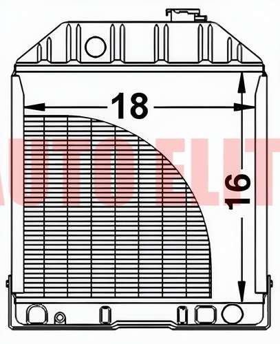Copper Radiator For Ford Tractor 2000 2600 3000 3600 4000 C7NN8005H Spl - Picture 8 of 15