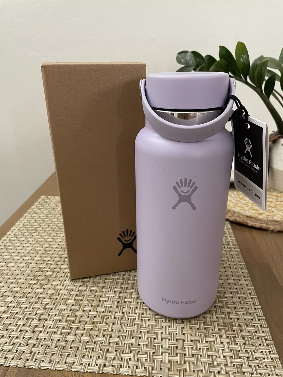 Hydro Flask Fog 32oz Wide Mouth Stainless Steel Water Bottle Light Purple  Lilac