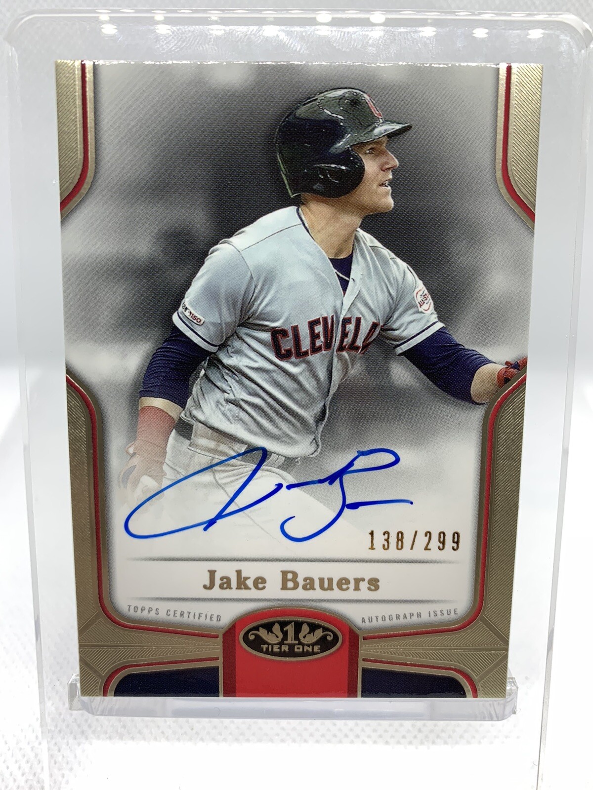 2020 Topps Tier One - JAKE BAUERS  #BOA-JB - Break Out Auto 138/299 Indians