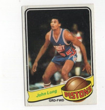 1979-80 Topps Basketball #38 JOHN LONG Detroit Pistons RC
