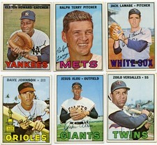 1967 TOPPS BASEBALL SINGLES Complete YourSet U-PICK P/G/VG/EXMT