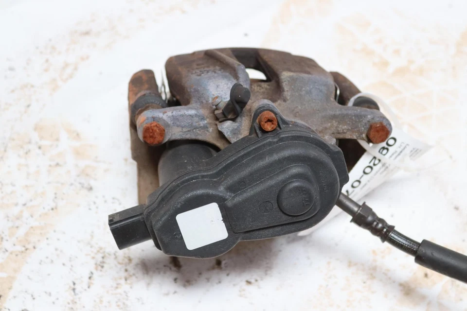 2011-214 AUDI A8 QUATTRO REAR LEFT SIDE BRAKE CALIPER 330MM 12.992" ROTOR OEM - Image 3 of 4