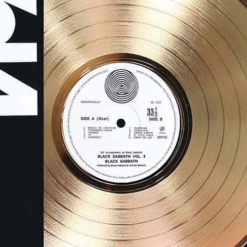 "Black Sabbath Kirschholz Reproduktion Signatur Schallplatte Display ""M4" - Bild 5 von 5