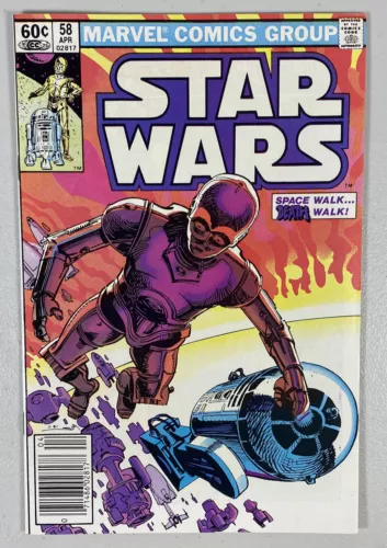 Star Wars 58 Marvel Comics 1982 Luke Skywalker Newsstand Edition C-3PO VF-/VF