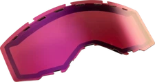 Fly Racing Dual Vented Lens for Zone/Pro/Focus Snow Goggles (Pink Mirror/Rose)