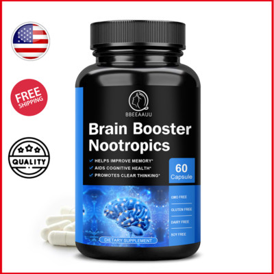 Nootropics Brain Memory & Focus Capsule Cognitive Supplement for Men & Women