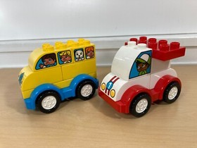 LEGO DUPLO My First Bus 10851 Race Car 10860 COMPLETE, Cars & Trucks 10816