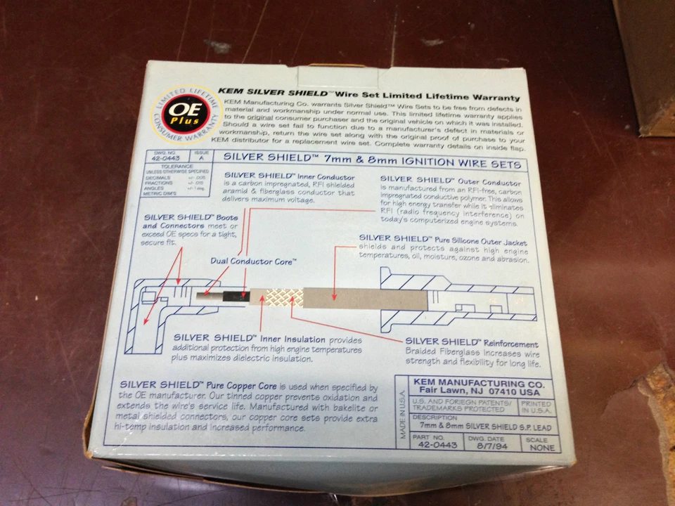 KEM Wire Set 13-401S 7mm Alfa Romeo Audi BMW Mercedes Porsche Volkswagen Volvo - Image 4 of 4