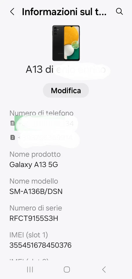 Samsung Galaxy A13 5G · 128GB, foto 2 di 5