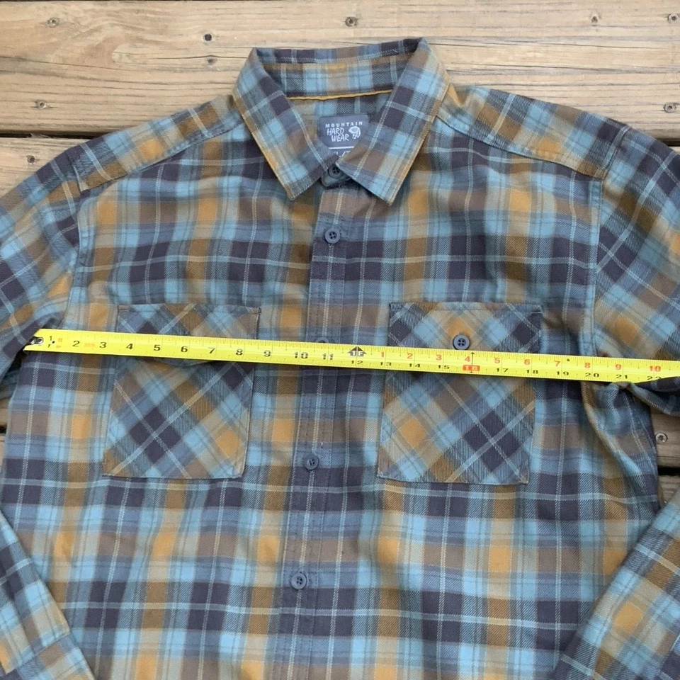 Camisa de franela a cuadros Mountain Hardware para hombre talla XL manga larga con botones Foto 3 de 4