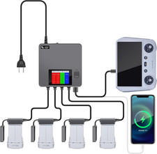 LCD Simultaneous Charger with Storage Charge for DJI Mini 5 4 3 Pro Battery,Fast
