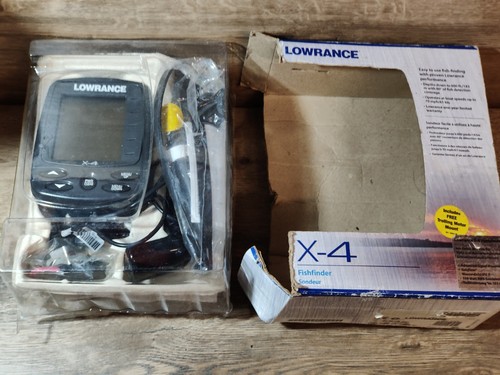 Fish Finder Depth Finder Lowrance X-4 Transducer With Sonar - Picture 1 of 14
