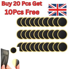UK 20X Glueless Bicycle Cycling Bike Tire Tyre Tube Puncture Patches Repair Kit.