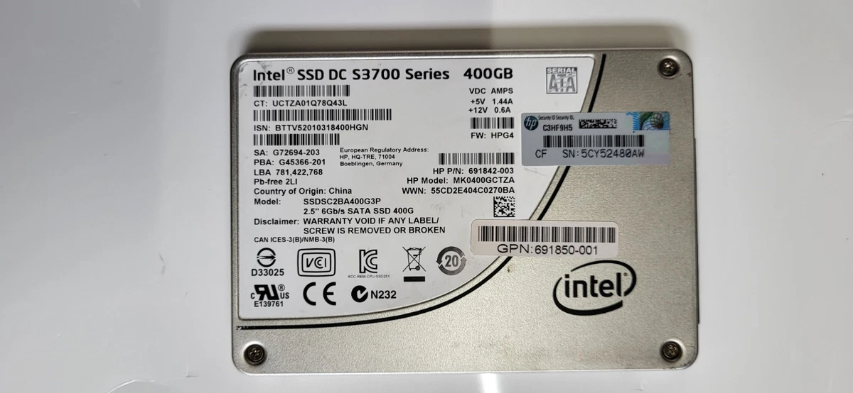 Твердотельные накопители Intel SATA III GB 400 - огромный выбор по