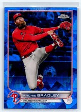 2022 Topps Chrome Sapphire Edition Archie Bradley #10 Philadelphia Phillies