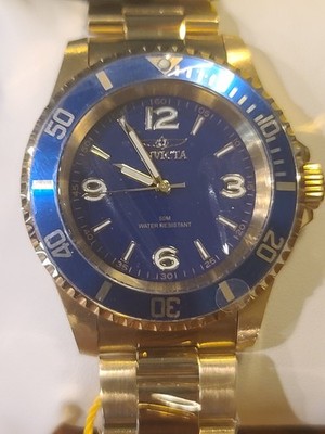 Invicta Specialty Rowan Men's Watch 40mm Gold 69474 Sunburst Dial
