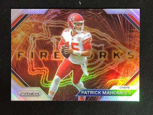 2023 Panini Prizm Fireworks Silver Prizm Chiefs #F-2 Patrick Mahomes II YT92