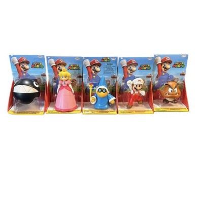 Super Mario Magikoopa Kamek 2.5  Figure Jakks Pacific World Of Nintendo Lot Of 5