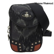 Vivienne Westwood Silver Orb Studded Shoulder Bag