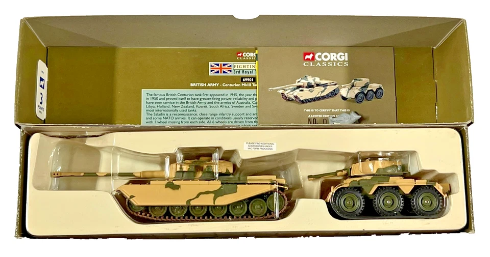 Corgi 69901 British Army Centurion Mk III Tank & Saladin Armoured Car 1:57 Scale - Image 2 of 2