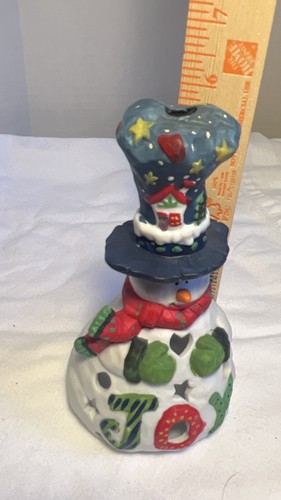 2 Snowman Tea Light Candle Holders - Picture 5 of 7