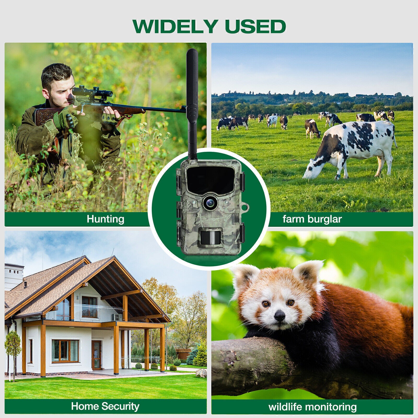 Campark 24MP 4G LTE Wireless Cellular Trail Camera Wildlife Game Cam Outdoor