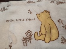 Disney Classic Winnie the Pooh Crib Sheet 100 COTTON Lambs Ivy DISCONTINUED