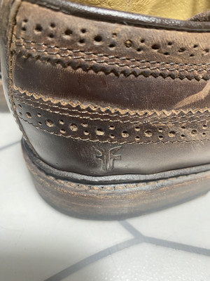 The Frye Company John A Frye Wingtip Brown Leather Lace  display picture 3