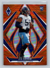 J.C. Latham 2024 Panini Phoenix Orange #184 RC Tennessee Titans