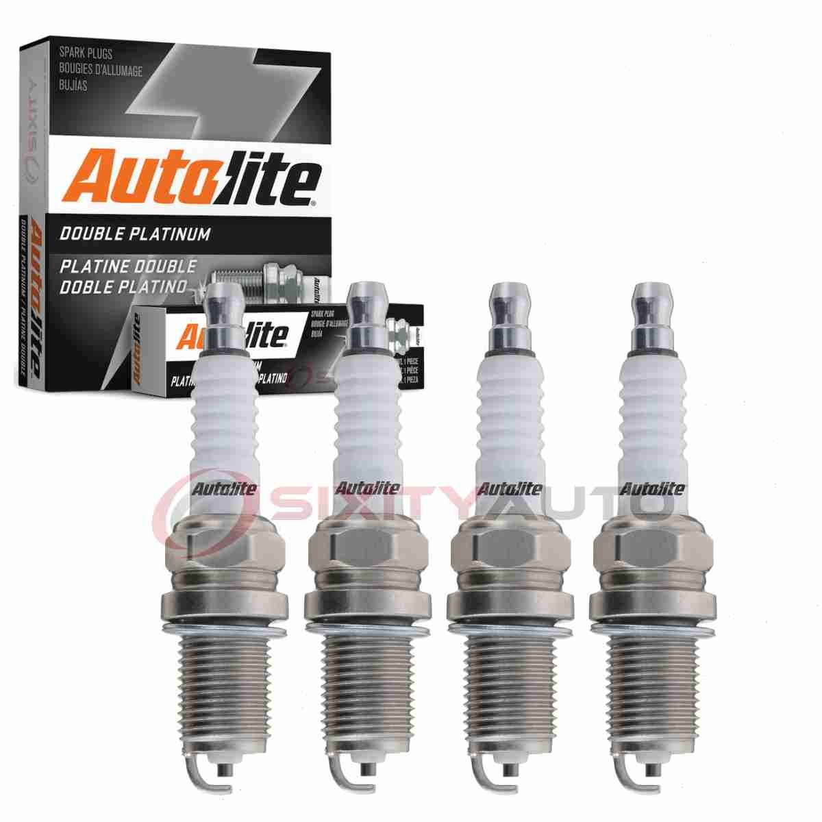 4 pc Autolite Double Platinum Spark Plugs for 2005-2008 Kia Optima 2.4L L4 rq