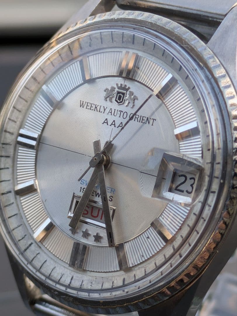 ORIENT Weekly Auto Automatic Watch Silver Stainle… - image 3