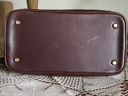 Barry Kieselstein-Cord Handbag Brown Leather Gold Tone Poddle VTG 1999 Purse - Picture 7 of 19