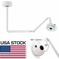 360 Rotation 36W LED Ceiling Mounted Surgical Exam Light Shadowless Lamp 800mm