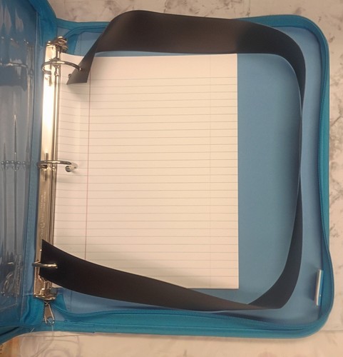 VTG Care Bears 3 Ring Binder Zipper Folder Large Blue Rainbow 14x12 2005 - Picture 10 of 10