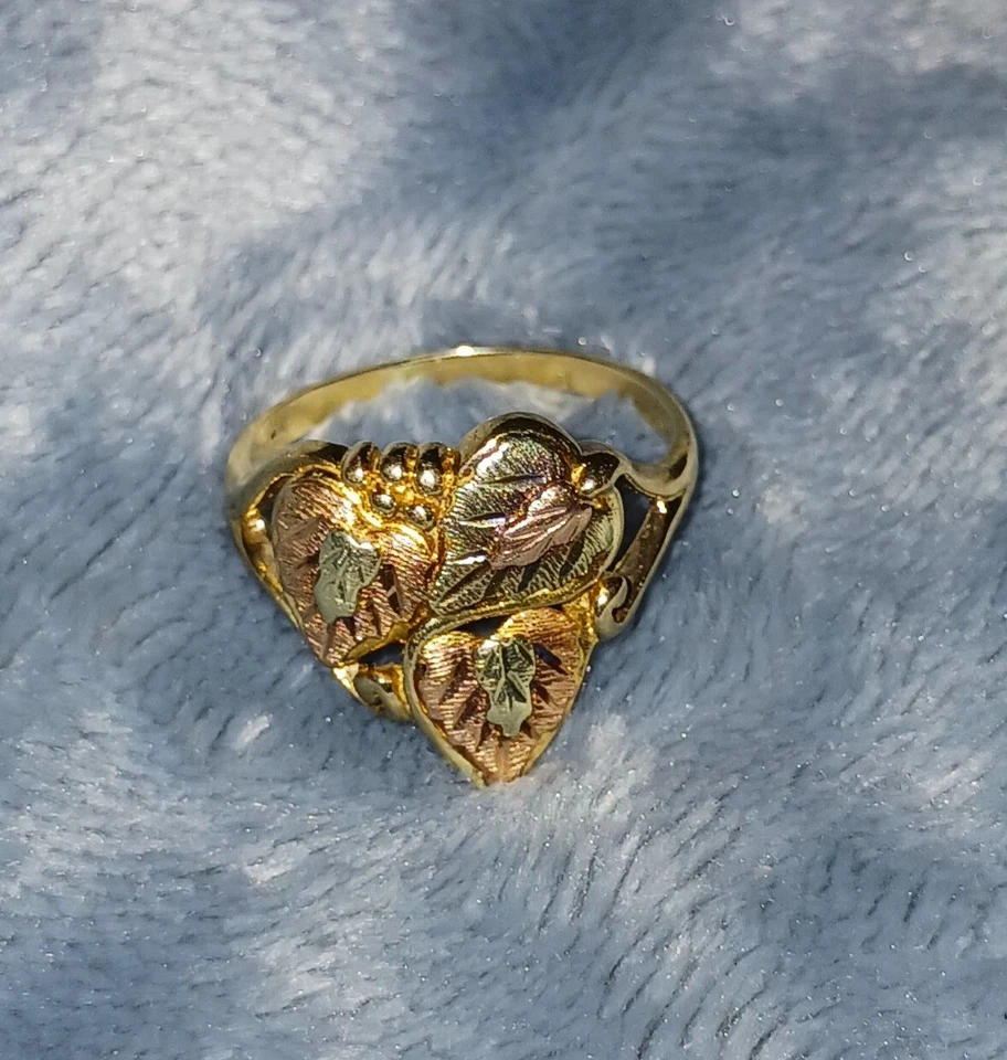 Blackhills золото 10k браслет и кольца комплект размер 7 - Изображение 3 из 4