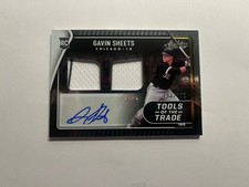 2022 Panini Tools of the Trade 2 Swatch Signatures Gavin Sheets RPA /199 Auto B2