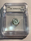 1959 10 cent ICG Brilliant Uncirculated - 90% Silver