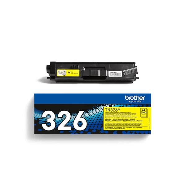Brother Tonerkassette Original TN-326Y Yellow (Gelb) 3.500 Seiten (Neuware)-image