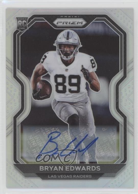 2020 Panini Prizm Rookie Silver Prizm Auto Bryan Edwards #373 Auto 1fj3