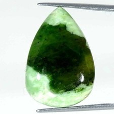 18.10Cts Natural Chrome Chalcedony Pear Cabochon Loose Gemstone 17x25x6mm