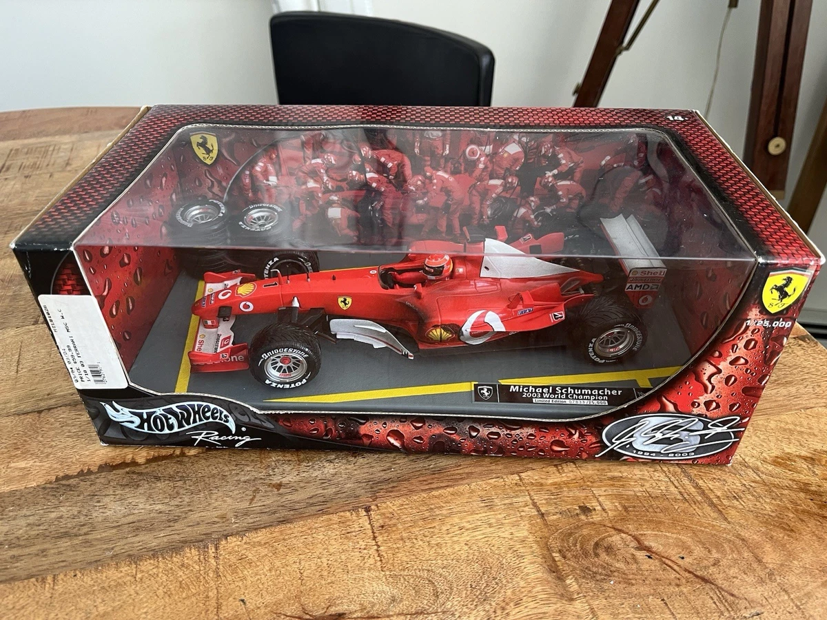 Hot Wheels Michael Schumacher 1:18 Scale Diecast Formula 1 Cars